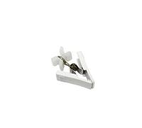 Gardinia Glissière en X avec Pince, 20 Pièces, Tête Rotative, Plastique, Blanc