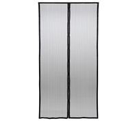 GARDINIA Moustiquaire, Toile synthétique, Rideau magnétique, 110 x 220 cm, Noir