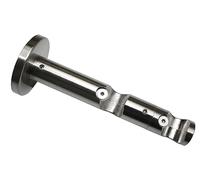 Gardinia Porte-bébé Double Combinaison Ouvert Ø 16 mm 7.5/5 cm, Métal, Effet Acier Inoxydable, 7,5/5