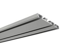 Gardinia Rail en Aluminium pour Rideaux, 3 Voies, 150 cm, Aluminium
