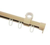 Gardinia Rail en U comme Rail supplémentaire pour tringles à Rideaux Ø 28 mm, Accessoires Inclus, Métal, Longueur 110 cm, Beige