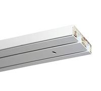Gardinia Rail pour Rideaux GE2 avec Montage sur châssis, 2 Rails, Plastique, 150 cm, Blanc