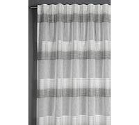 Gardinia Rideau à Passants Dissimulés Et Galon Fronceur, Etamine, Gris, 140 x 175 cm
