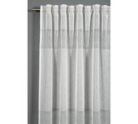 Gardinia Rideau à Passants Dissimulés Et Galon Fronceur, Etamine, Translucide et Transparent, Naturel, 140 x 245 cm