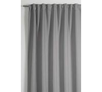 Gardinia Rideaux avec Galons Fronceurs Dimout, Gris, 140 x 245 cm