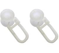 Gardinia roulettes pour Rail en U Blanc, ABS, Non Applicable (Lot de 2)