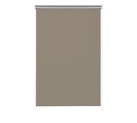 GARDINIA Store à Enroulement latéral pour fenêtres, avec Dos Thermique, Opaque, Montage avec perçage, Protection Contre la Chaleur, Obscurcissement, Economie d'énergie, Taupe, 82 x 160 cm (lxh)