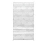 Gardinia Store plissé à Clipser, Opaque, Kit de Pose Inclus, EASYFIX Maja, Store Plissé à 2 Rails, Blanc, 50 x 130 cm (L x H)