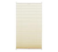 Gardinia Store Plissé Thermique à Clipser, Grande Réflexion de la Lumière, Économie d'Énergie, Kit de Montage Inclus, Store Plissé Thermique à 2 Rails EASYFIX, Ivoire, 80 x 130 cm (LxH)