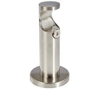 Gardinia Support 1 Voie pour Ø 25 mm, Effet Acier Inoxydable, 8 cm