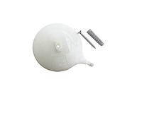 Gardinia Support de Plafond pour Rail de Rideau en Aluminium, 3 Voies Blanc, Lot de 2, Non Applicable
