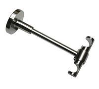 Gardinia Support de Plafond Universal Ouvert à Ø 16 mm Aspect 13,5 cm, Métal, Effet Acier Inoxydable