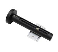 GARDINIA Support Mural pour Rails de Rideaux et Combinaison avec tringles à Rideaux à roulement intérieur, pour Rideaux coulissants, Noir Mat