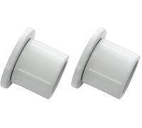 GARDINIA Support Mural pour Tringle à Rideau avec Diamètre de 20 mm, Matériel de Fixation Inclus, Montage Mural, Métal, Blanc (Lot de 2)