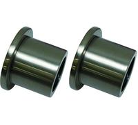 GARDINIA Support Mural pour Tringles de Rideau de 20 mm de Diamètre, Matériel de Fixation Inclus, Montage Mural, Métal, Finition en Acier Inoxydable (Lot de 2)