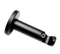 Gardinia Support Ouvert Ø 16 mm Mat 7,5 cm, Steel, Noir et Opaque