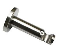 Gardinia Support Ouvert sur Ø 16 mm 7,5 cm, Métal, Effet Acier Inoxydable