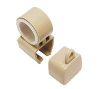 Gardinia Support pour Embouts et U-Rails en Blanc, 2 Jeux, Plastique, Beige