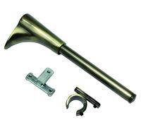 Gardinia Support Universel pour 1 à 2 Barres Ø 16 mm cuivre Antique, Steel, Laiton