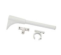 Gardinia Support Universel pour 1 à 2 Barres Ø 20 mm Blanc 6/5 cm, Steel