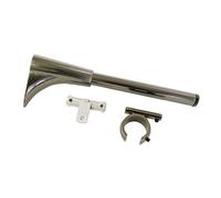 Gardinia Support Universel pour 1 à 2 Barres Ø 20 mm Titane 6/5 cm, Steel