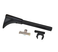 GARDINIA Support Universel pour Barres/Tringles à Rideaux, 1 et pour 2 Tringles pour Ø 20 mm, Distance au Mur 7,5-13 cm, Série Chicago, Métal, Noir Mat