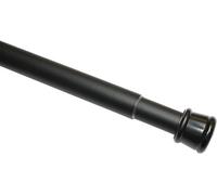 GARDINIA Tringle à Rideau sans Perçage Ø 23/26 mm Noir-Mat 60-100, Steel, 60-100 cm