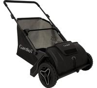 Gardlov Ramasseur de feuilles manuel 100L Balayeuse à gazon avec réglage de la hauteur & brosse rotative Silencieuse & écologique Balayeuse manuelle pour feuilles 26309