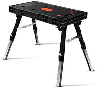 GARDTECH Établi Pliable 5 en 1 - avec Plug pour la Maison et Le Bricolage - Capacité de Charge : 150 kg / 330 Livres - Grand Plan de Travail - Graduations imprimées et Angles - Pliable - Polyvalent