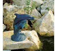 Gargouille - UBBINK - Dauphin - Gris - 18 cm