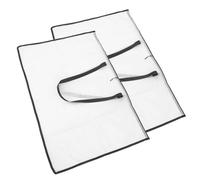 GARIOUANS 2 pièces Sac de Rangement Transparent pour Outils de Dessin Grand Format avec Fermeture Éclair Poignée Portable Organiseur pour Planches à Dessin et Œuvres de Pratiques