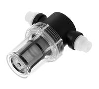 GARIOUANS Filtre en ligne 1/2 pouce pour pompe à eau avec crépine inox 80 mesh, design transparent, nettoyage facile, protection contre l'usure, 2 connecteurs Couleur Aléatoire
