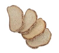 GARIOUANS Lot De 4 Faux Tranches De Pain Réalistes en Résine, Modèle De Faux Pain Doré, Taille Moyenne, Décoration Intérieure pour Vitrine De Boulangerie Et Photographie Culinaire