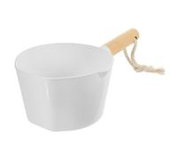 GARIOUANS Louche À Eau Avec Longue Poignée En Bois Et Plastique - Accessoire Pour Cuisine Et Salle De Bain - Idéal Pour Arrosage Des Fruits Et Cheveux - 30,5 X 15,8 X 9,8 Cm