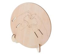 GARIOUANS Panneau D’Annonce de Naissance en Bois Gravé 3 Supports pour Bracelets -Nés Plaque Murale Décorative pour Maternité Accessoire Léger et Portable pour Identification Bébé