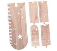 GARIOUANS Toise Murale En Bois à Étoiles Pour Garçon Et Filles, Tableau De Croissance Décoratif, Règle De Mesure Amovible, Décoration Chambre Garçon Et Filles, Suivi Hauteur Et Courbe De Croissance