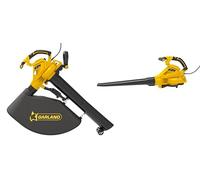 GARLAND Gas 339 E-V24 - Souffleur aspirateur broyeur électrique 3000 W, 3 en 1, débit 14 m³/min, vitesse 320 km/h, avec sac de collecte