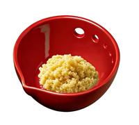 Garlic Bol Grater - manuelle de cuisine pour gingembre et citron | 2,75 x 2,75 pouces Multi trou design with Drainage Spout, légumes chocolat Grating for Food Prep Home BBQ Cooking Use