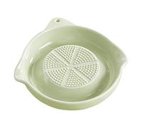 Garlic Grater Plate - Ceramic Ginger Grinder and Shredder Gadget, Puree Paste Pureeing Dish | Manual Food Prep Surfacee for Kitchen Cooking Catering Restaurant