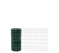 Garmix Clôture de jardin - Grillage métallique soudé - Vert - 25 m - 5 x 10 cm - 2,10 mm (60 cm)