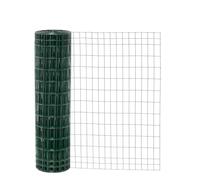 Garmix Clôture de jardin - Treillis métallique soudé - Vert - 25 m - 5 x 10 cm - 2,10 mm (120 cm)