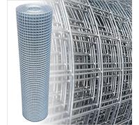 Garmix Grillage à Poule & Lapin | Clôture Poulailler | pour Enclos Parc Jardin | Fils de Fer Galvanisé, Maille Carrée 19mm (100cm x 10m 1.45mm)