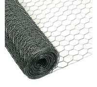 Garmix Grillage à Poule & Lapin | Clôture Poulailler | pour Enclos Parc Jardin | Fils de Fer Galvanisé, Maille Hexagonale 25mm, Épaisseur 0,8mm (75cm x 50m)