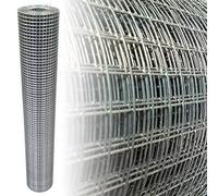 Garmix Grillage à Poule & Lapin | Clôture Poulailler | pour Enclos Parc Jardin | Fils de Fer Galvanisé, Maille Carrée 12mm (100cm x 5m 1,40mm)