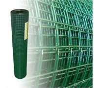 Garmix Grillage Volière & Cage Oiseaux vert | Fil de Volière Maillage 19x19mm (100cm x 10m 1.20mm)
