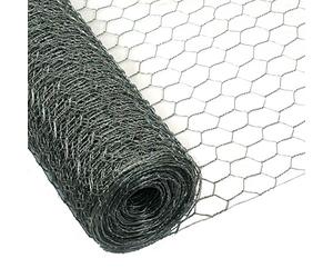 Garmix Lot de 25 mètres de Treillis Hexagonal en Acier galvanisé à Chaud pour Jardin 25 mm 0,8 mm (120 cm)