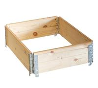 Garmix Rehausse-Palette en Bois avec Charnières | Cadre Palette | Stabilise Les Marchandises sur la Palette | Bac Potager surélevé, 80x60x20cm