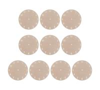 Garneck 10 Pièces Cadran D’horloge Rond en Bois, Remplacement DIY 15cm, | Découpes de Visage en Bois, Chiffres Numériques, avec Pièces de Mouvement, Bureau, Chambre, Débutants Créatifs