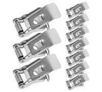 Garneck 10 Pièces Clip à Ressort Fixe et Installation Facile Fixation Pratique en Métal Argenté pour Spot Encastrable pour Lampes Tubes et Éclairage de Couloir