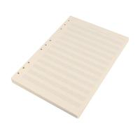 Garneck 100 Feuilles Recharge de Papier à Musique Manuscrit Blanc 12 Lignes 2mm Espacement Papier Facile à Effacer Résistant pour Cahiers de Composition Étudiants et Personnel